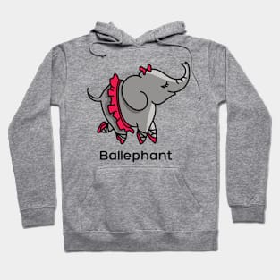 Ballephant (Elephant doing ballet) Hoodie